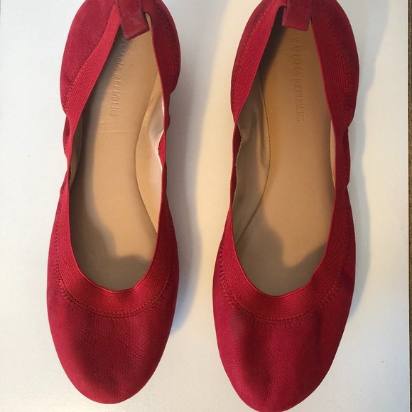 Banana Republic Shoes - NEW! Banana Republic Red Ballet Flat Shoes